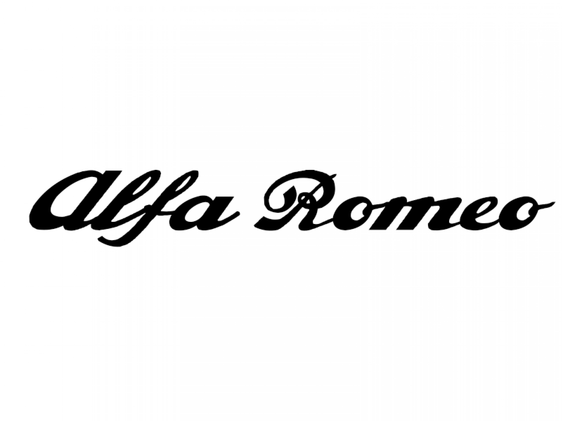 Naklejka napis Alfa Romeo duży kolory Alfa Romeo